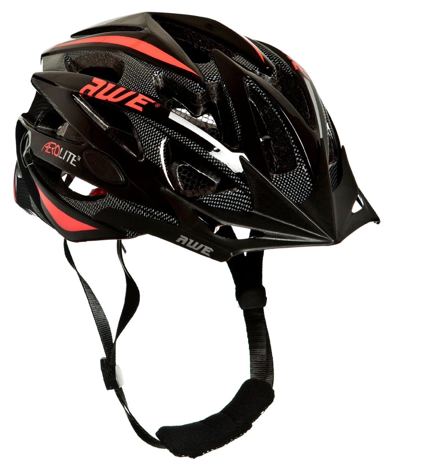 AWE Aerolite Casque de vélo pour homme Taille 58-61 cm (Noir/rouge)