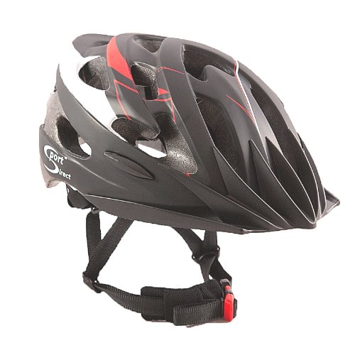 AWE Aerolite Casque de vélo pour homme Taille 58-61 cm (Noir/rouge)